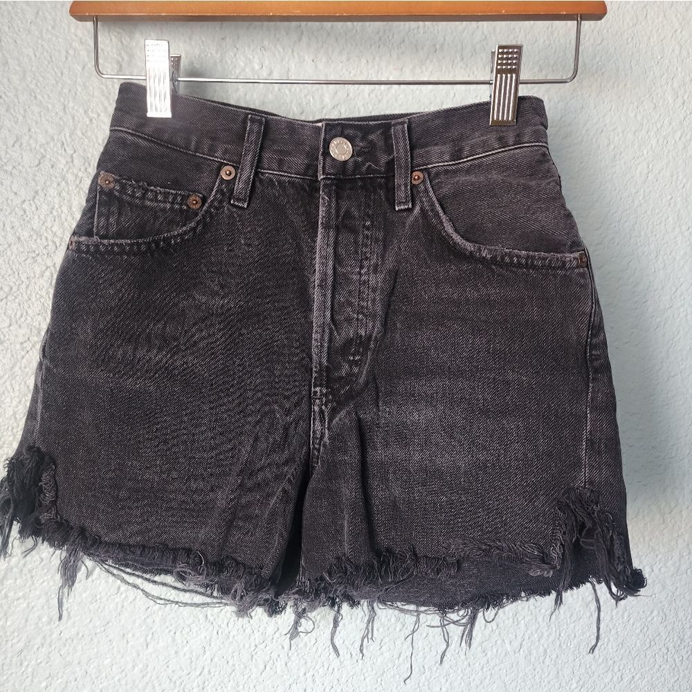 AGOLDE Women's Black Denim Shorts